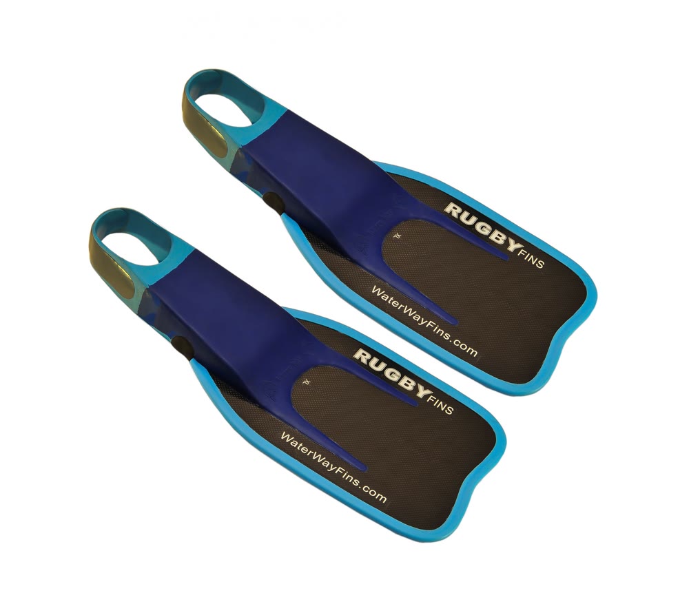 Aletas de carbono Rugby Fins talla XS con pala de fibra de carbono