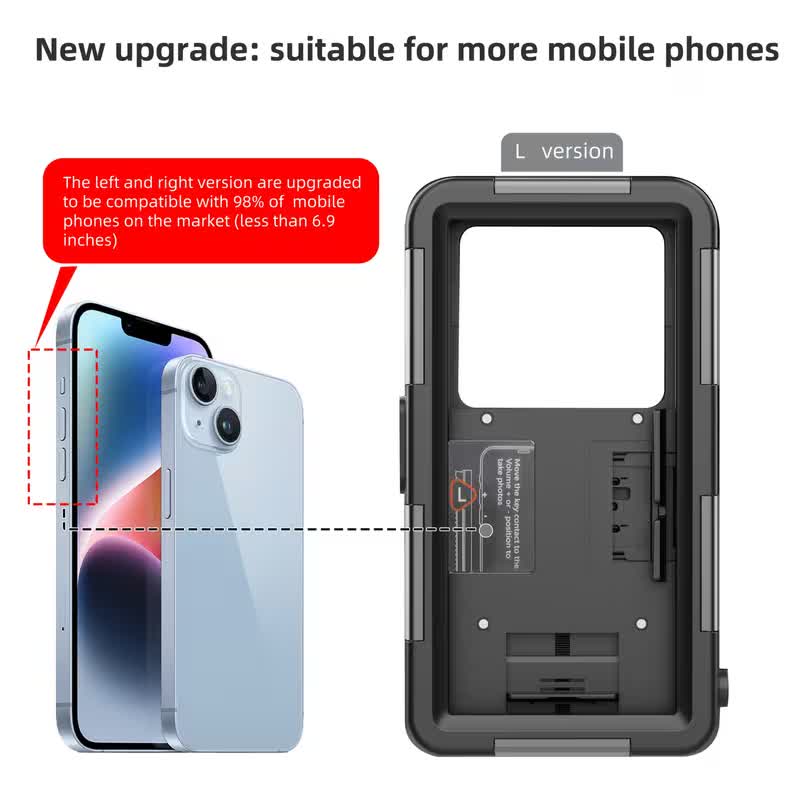 Compatibilidad con celulares hasta 6,9 pulgadas
