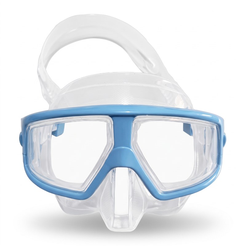 Careta low volume transparente para rugby subacuático